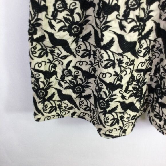 Betsey Johnson Womens Fit & Flare Halter Midi Dress Embroidered Black Bird - Picture 7 of 16